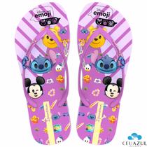 Chinelo Infantil Ipanema Feminino Emoji Stitch Disney kids Conforto Chinelo Infantil Ipanema Feminino Emoji Stitch Disney kids Conforto