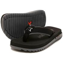 Chinelo Infantil Kenner Kivah Cushy Kids - Preto e Cinza