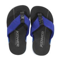 Chinelo Infantil Kenner Nk6 Pro Azul/Preto