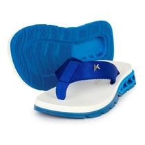Chinelo Infantil Kenner Rakka Kids - Branco e Azul Chinelo Infantil Kenner Rakka Kids - Branco e Azul
