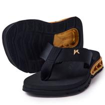 Chinelo Infantil Kenner Rakka Kids - Preto e Dourado