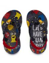 Chinelo Infantil Klin Acqua Print Marinho/Vermelho