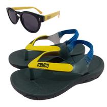 chinelo infantil klin menino acqua com oculos