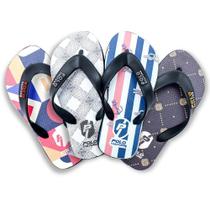 Chinelo Infantil Masculino Feminino Estampado Borracha Kit 4