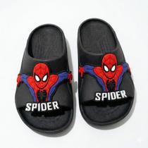 Chinelo Infantil Masculino Herói Aranha 3D Slide Sandália Antiderrapante Confortável Chinelo Infantil Masculino Herói Aranha 3D Slide Sandália Antiderrapante Confortável
