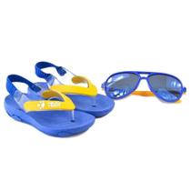 Chinelo Infantil Masculino Klin Com Óculos Azul - 4421200