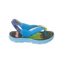 Chinelo Infantil Masculino Ortopé Acqua Azul - 96039