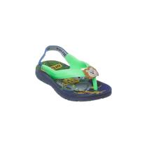 Chinelo Infantil Masculino Ortopé Acqua Selva Azul e Verde