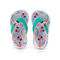 Chinelo Infantil Menina Acqua Print - Joaninha - Klin Azul Claro