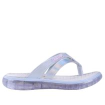 Chinelo Infantil Menina com Luzes Klin 229023 Prata Chinelo Infantil Menina com Luzes Klin 229023 Prata