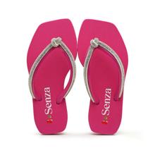 Chinelo Infantil Menina Com Strass Super Macio e Confortável Lançamento Senza