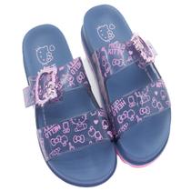 Chinelo Infantil Menina Grendene Hello Kitty - Azul Chinelo Infantil Menina Grendene Hello Kitty - Azul