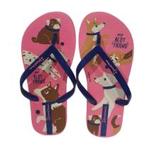 Chinelo Infantil Menina Grendene Ipanema Pets Pop 26836