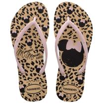 Chinelo Infantil Menina Havaianas Disney Dourada Super Confortável Lançamento