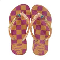 Chinelo Infantil Menina Havaianas Kids Slim Glitter II