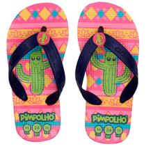 Chinelo Infantil Menina Praiano Várias Estampas Pimpolho