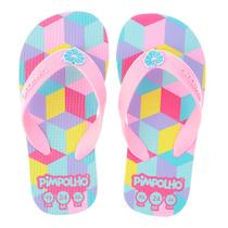 Chinelo Infantil Menina Praiano Várias Estampas Pimpolho