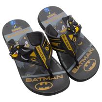 Chinelo Infantil Menino Grendene Sonic E DC Race Heroes Super Flop - Preto Chinelo Infantil Menino Grendene Sonic E DC Race Heroes Super Flop - Preto