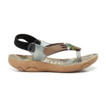 Chinelo Infantil Menino Klin Acqua Print Marrom Capuccino