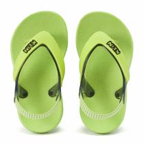 Chinelo Infantil Menino Klin Acqua Print Verde Lima/Preto