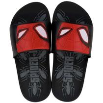 Chinelo Infantil Menino Slide Fácil Calce Homem Aranha View
