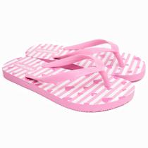 Chinelo Infantil Molekinha Coração Menina - Rosa e Branco