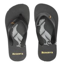 Chinelo Infantil Reserva Mini Rsv Pica-Pau Preto/Preto Novo