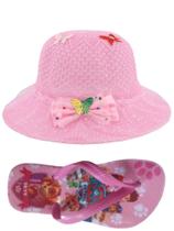 Chinelo infantil skye chapéu menina ,para praia,ao ar livre e passeio,sua filha merece esse presente