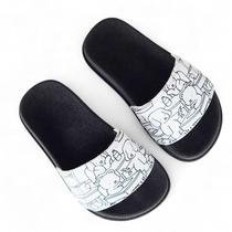 Chinelo Infantil Slide Estiloso Colorir Menino Menina Personagens Cores Divertidas para Crianças