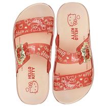 Chinelo infantil slide hello kitty summer grendene kids 23280