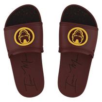 Chinelo Infantil Slide Marvel Squad Homem de Ferro Vermelho Amarelo Grendene Kids 22585-AP081