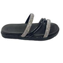 Chinelo Infantil Slide Molekinha Rasteira Strass 2352.107 Chinelo Infantil Slide Molekinha Rasteira Strass 2352.107