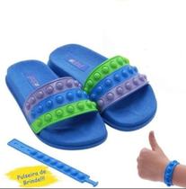 Chinelo Infantil Slide Pop It Confortável Lançamento