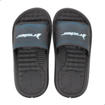 Chinelo Infantil Slide Rider Step Preto/Branco