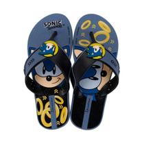 Chinelo Infantil Sonic Iconic Azul Preto Ipanema 27328-BJ842