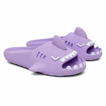 Chinelo Infantil Tubarão Slide Feminino Masculino Casual Micro Expandido Confortável