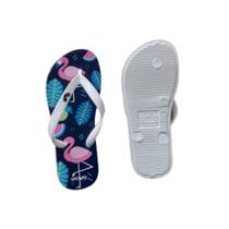 Chinelo Infantil Wave Flamingo Branco - 27/28