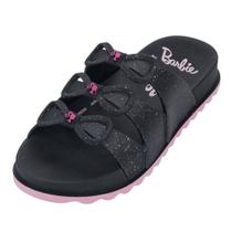 Chinelo Infatil Menina Conforto Brilho Slide Barbie Charm Chinelo Infatil Menina Conforto Brilho Slide Barbie Charm