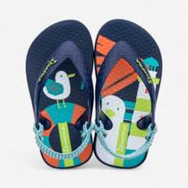 Chinelo Ipanema Baby Com Elástico Patinho Azul