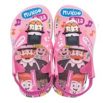 Chinelo Ipanema Bebê Mundo Bita Rosa 26498 - Grendene