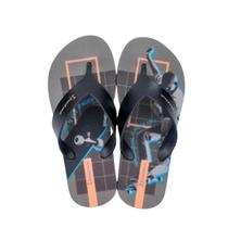 Chinelo Ipanema de Dedo Infantil Skate Cinza Preto Laranja