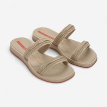 Chinelo Ipanema Glow Slide Bege