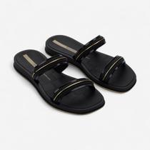 Chinelo Ipanema Glow Slide Preto