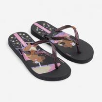Chinelo Ipanema Hype Infantil Capivaras Preto