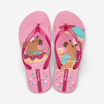 Chinelo Ipanema Hype Infantil Capivaras Rosa
