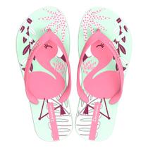 Chinelo Ipanema Infantil Fantasia Rosa e Verde Tamanho 31/32 1 Par