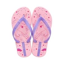 Chinelo Ipanema Infantil Feminino Personagem De Dedo Grendene Fantasia 27012 Rosa/Lilás