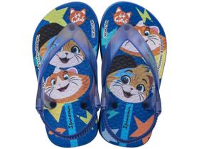 Chinelo ipanema infantil menino 44 gatos azul 26808