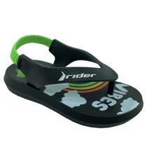 Chinelo Ipanema Infantil Rider R1 Baby - Preto e Branco