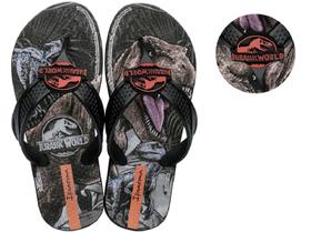 Chinelo Ipanema Jurassic World Dinossauro Preto